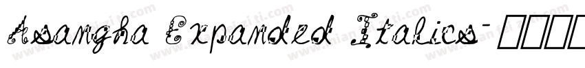 Asangha Expanded Italics字体转换